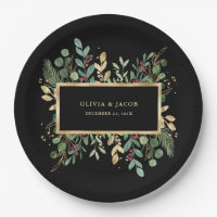 Gilded Greenery Black | Christmas Holiday