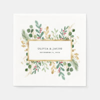 Gilded Greenery | Christmas Holiday Wedding