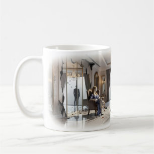 Gilded Heartbreak in a Silent Luxury Suite Mug