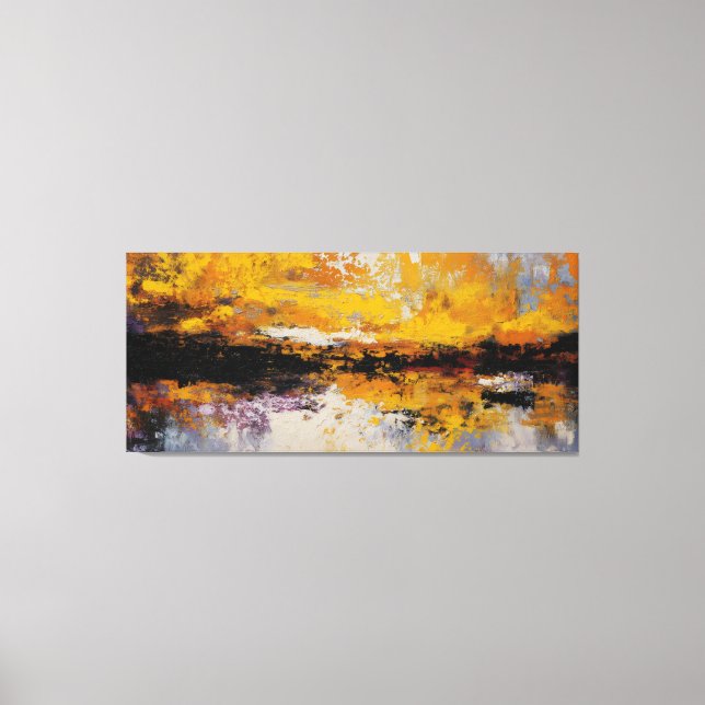 Gilded Horizon Divide Canvas Print (Front)