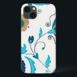 Gilded Indigo Flowers with White Background iPhone 13 Case<br><div class="desc">An Erica J. Vess original,  gilded indigo flowers rest on a white background. A simple,  subtle painting that anyone would love to receive as a gift!</div>