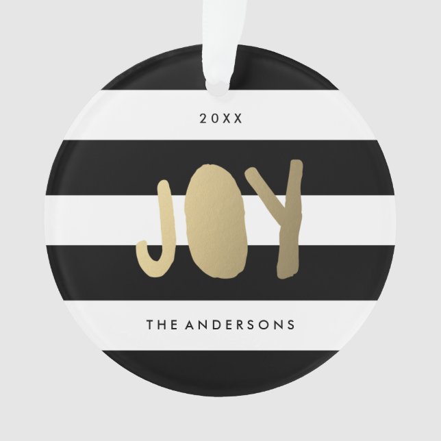 Gilded Joy | Holiday Ornament (Front)