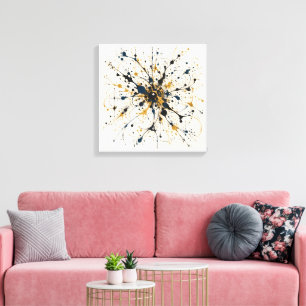 Gilded Midnight Canvas Print