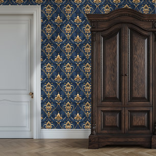Gilded Midnight Elegance Princesscore Wallpaper