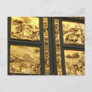 Gilded panels Florence Postcard