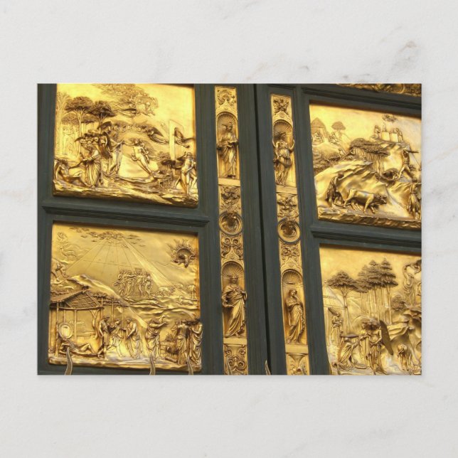 Gilded panels Florence Postcard (Front)