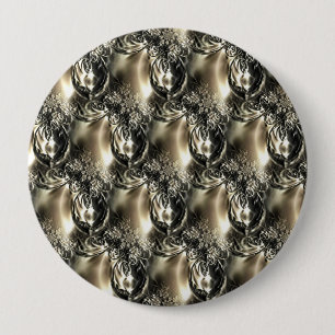 Gilded Pearls 10 Cm Round Badge