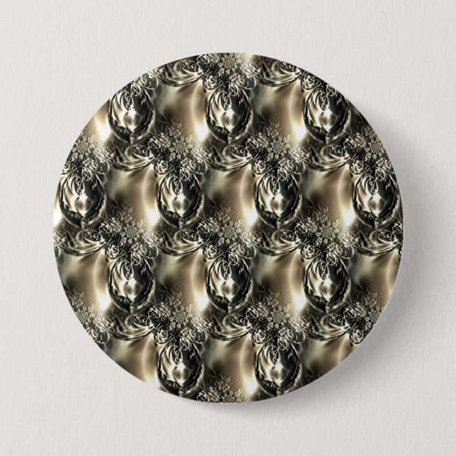 Gilded Pearls 7.5 Cm Round Badge (Front)