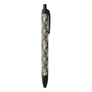 Gilded Pearls Black Ink Pen