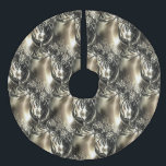 Gilded Pearls Faux Linen Tree Skirt<br><div class="desc">Follow my work and brand on Instagram @MRNStudios</div>