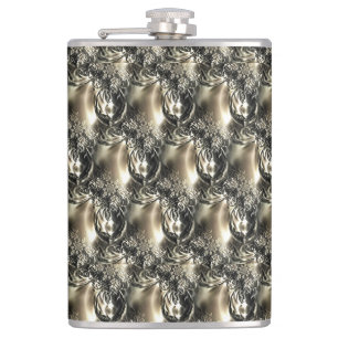 Gilded Pearls Hip Flask