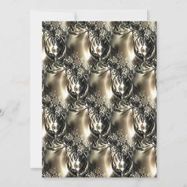 Gilded Pearls Holiday Card (Front)