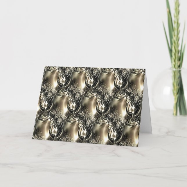 Gilded Pearls Holiday Card (Front)