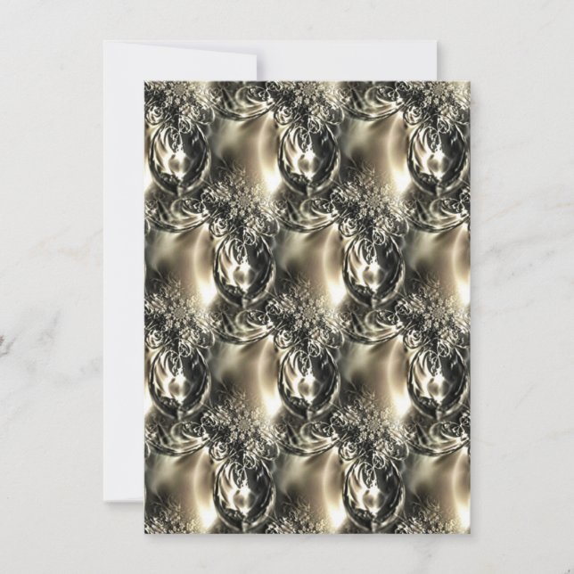 Gilded Pearls Holiday Card (Front)
