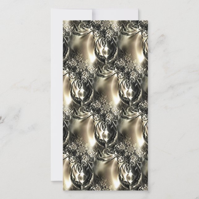 Gilded Pearls Holiday Card (Front)