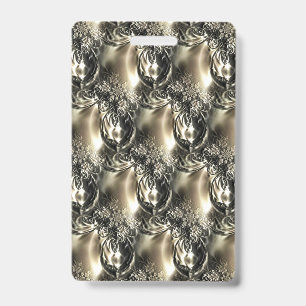 Gilded Pearls ID Badge