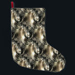 Gilded Pearls Large Christmas Stocking<br><div class="desc">Follow my work and brand on Instagram @MRNStudios</div>