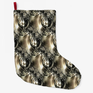 Gilded Pearls Large Christmas Stocking