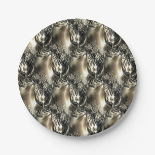 Gilded Pearls Paper Plate