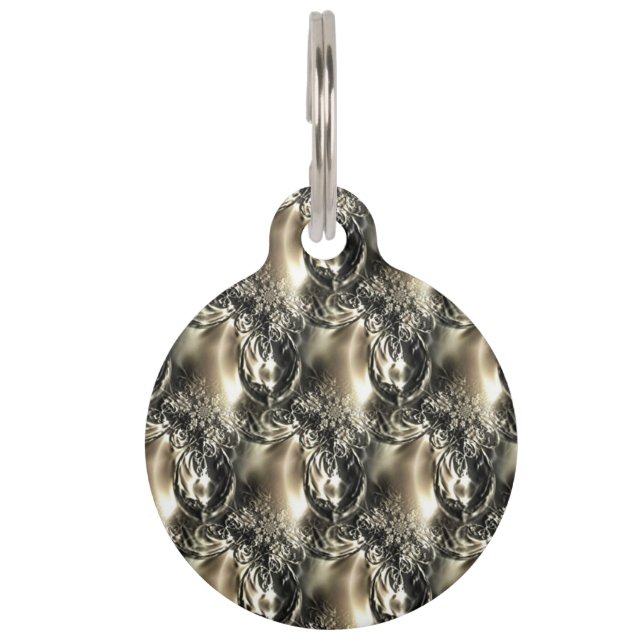 Gilded Pearls Pet Tag (Front)