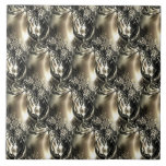 Gilded Pearls Tile<br><div class="desc">Follow my work and brand on Instagram @MRNStudios</div>
