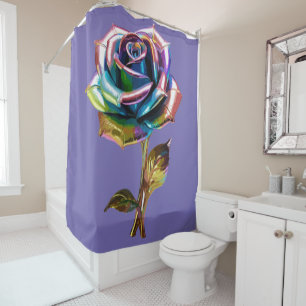 Gilded Petals Shower Curtain