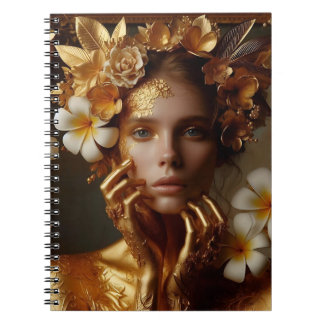 Gilded Pre-Raphaelite Woman 3 Notebook