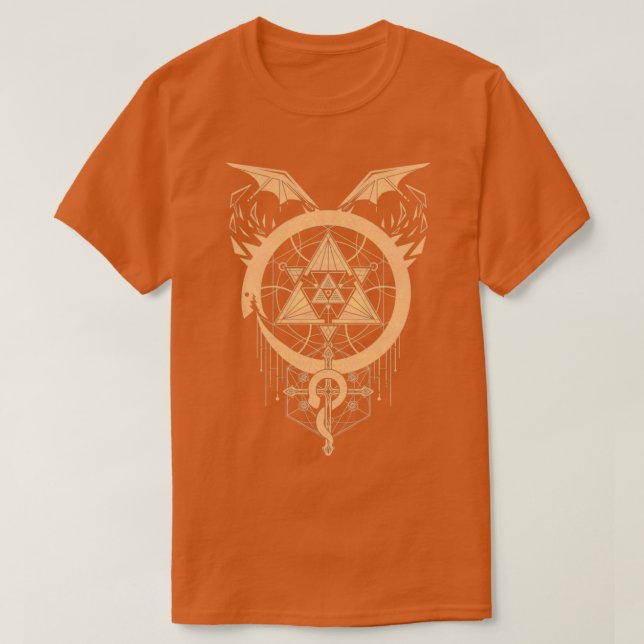 Gilded Snakes of Alchemy T-Shirt (Design Front)