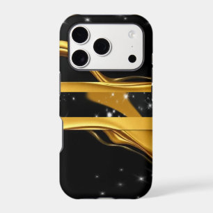 Gilded Starburst: Abstract Liquid Gold Protective