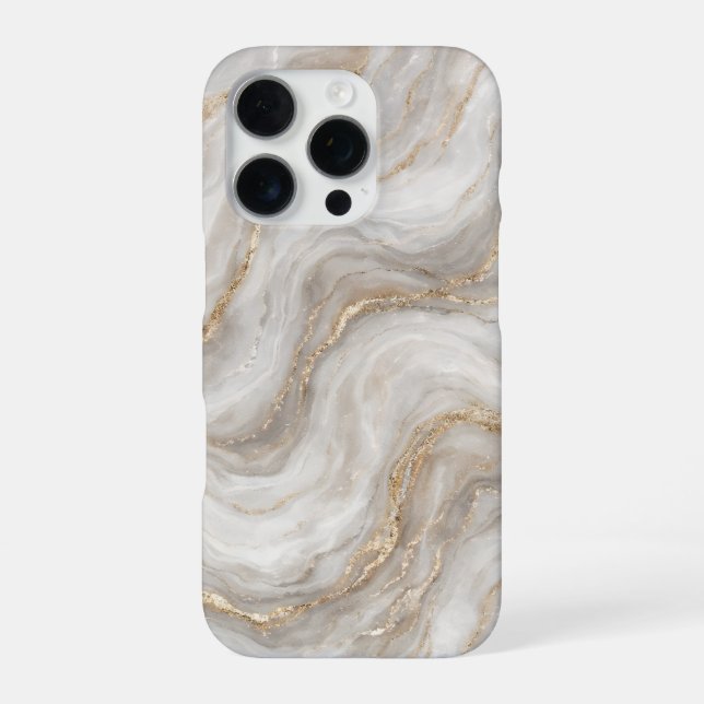 Gilded Stone Flow iPhone Case (Back)