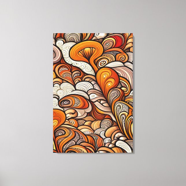 Gilded Swirls Canvas Print (Front)