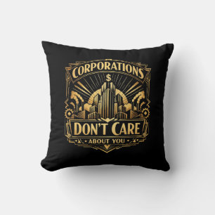 Gilded Towers of Greed Cushion