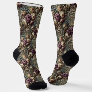 Gilded Unease – Gothic Victorian Socks