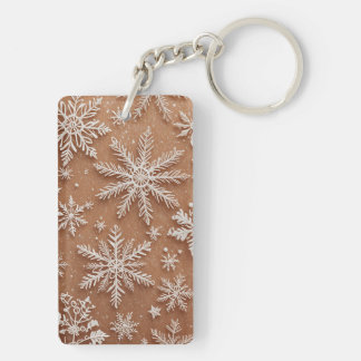 Gilded Winter Crystals Key Ring
