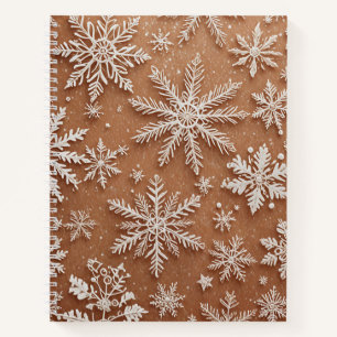 Gilded Winter Crystals Notebook