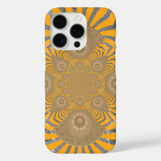 Gilded Zephyr: Elegance in Golden Yellow & Chrome iPhone 16 Pro Case