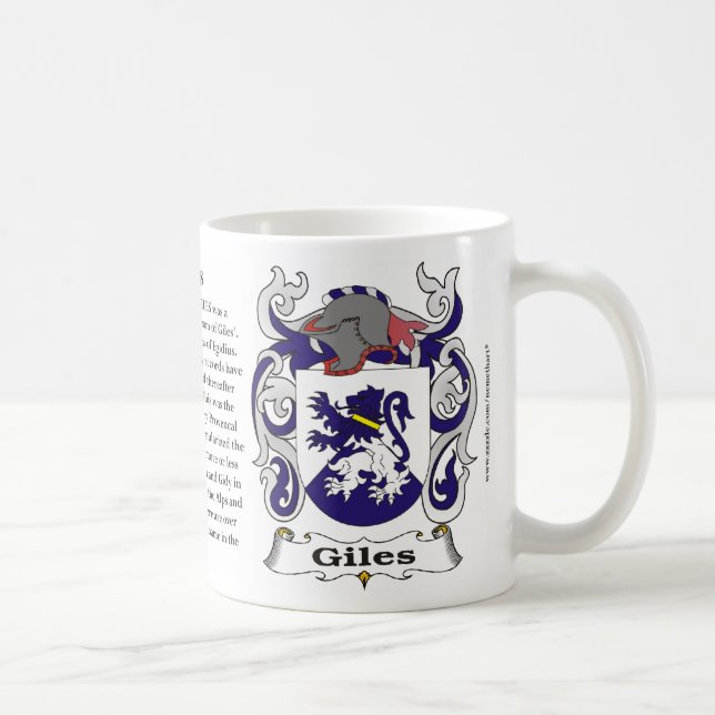 Giles Family Coat of Arms Mug (Right)