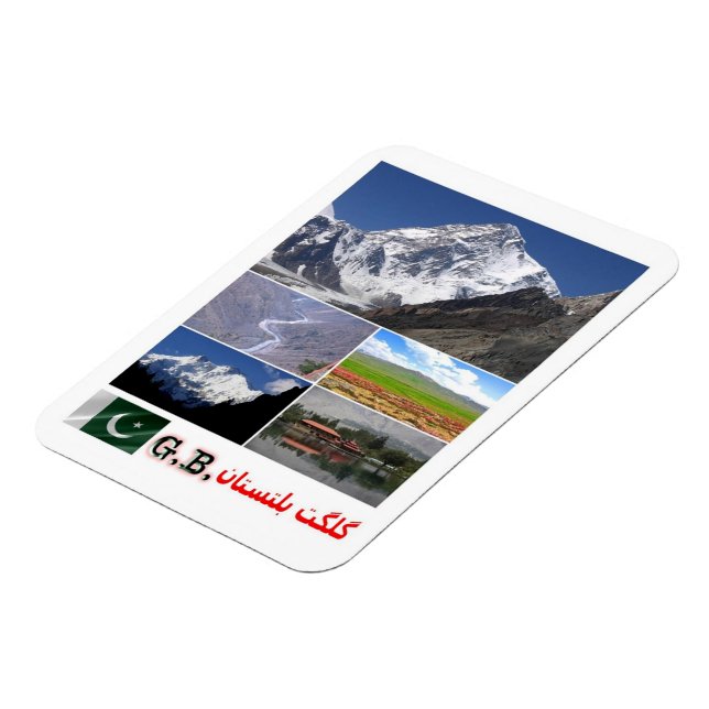 Gilgit–Baltistan - Mosaic - Pakistan - Magnet (Left Side)