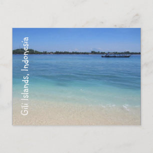 gili island waters postcard