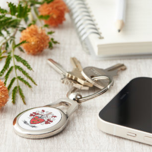 Gill Family Crest Coat of Arms Key Ring