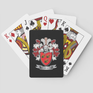 Gill Family Crest Coat of Arms Playing Cards
