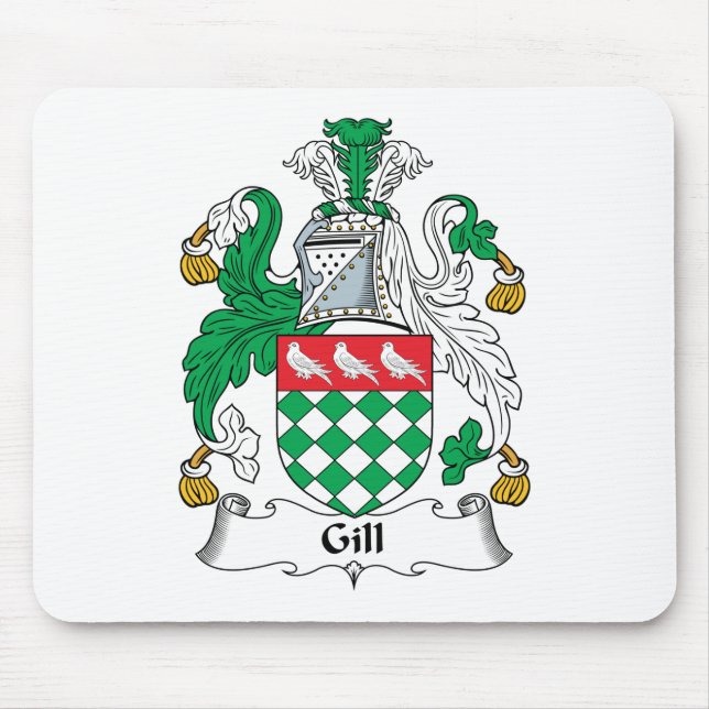 Gill Family Crest Mouse Mat (Front)