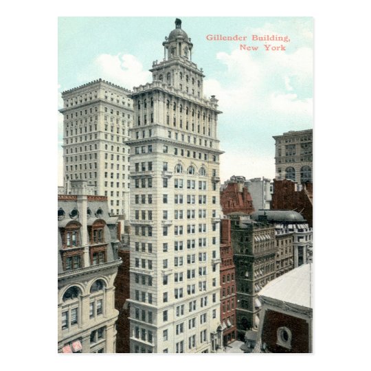 Gillender Skyscraper, New York City c1905 Vintage Postcard