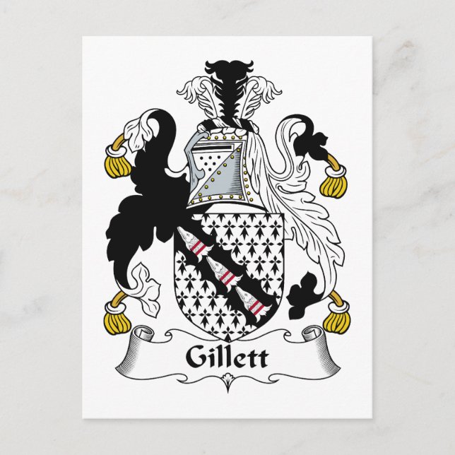 Gillett Family Crest Postcard (Front)