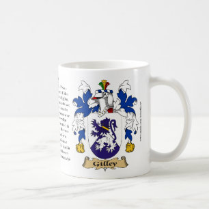 Gilley, the Origin, the Meaning and the Crest Coffee Mug