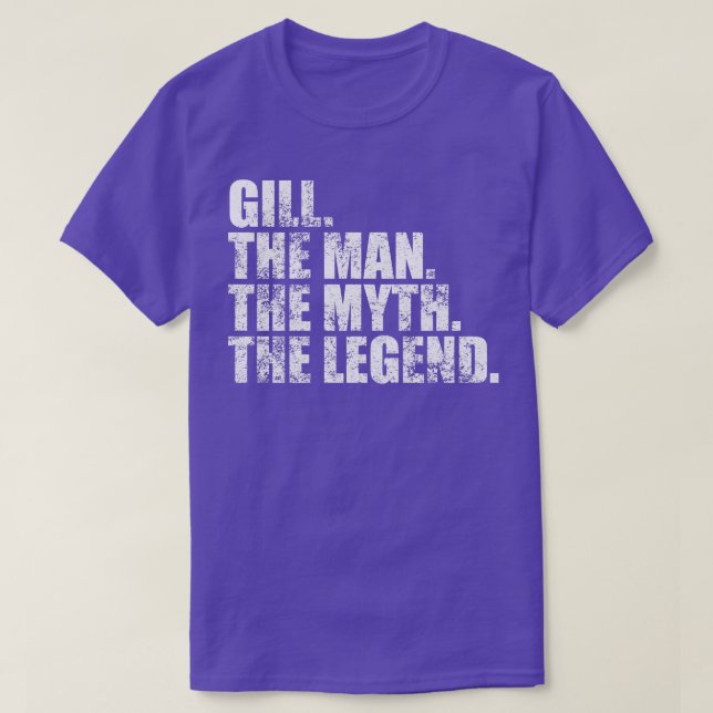 GillGill Family name Gill last Name Gill Surname G T-Shirt (Design Front)