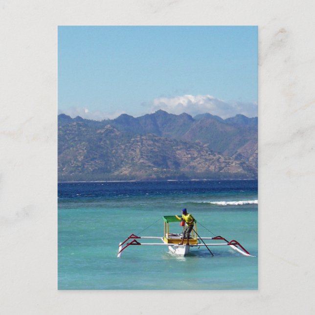 Gilli Islands Boat Postcard (Front)