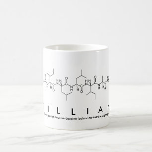 Gillian peptide name mug