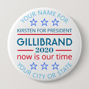 Gillibrand 2020 Presidential Election Campaign 10 Cm Round Badge