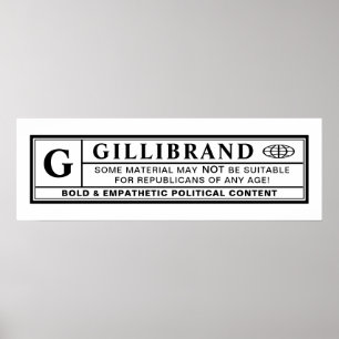Gillibrand Warning Label Poster
